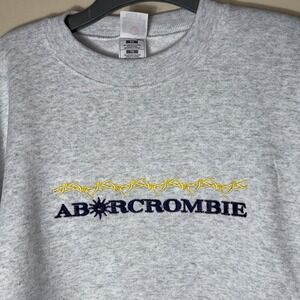 Vintage‎ 1990s Fruit of the Loom Abercrombie XL Gray Sweatshirt, Retro Style